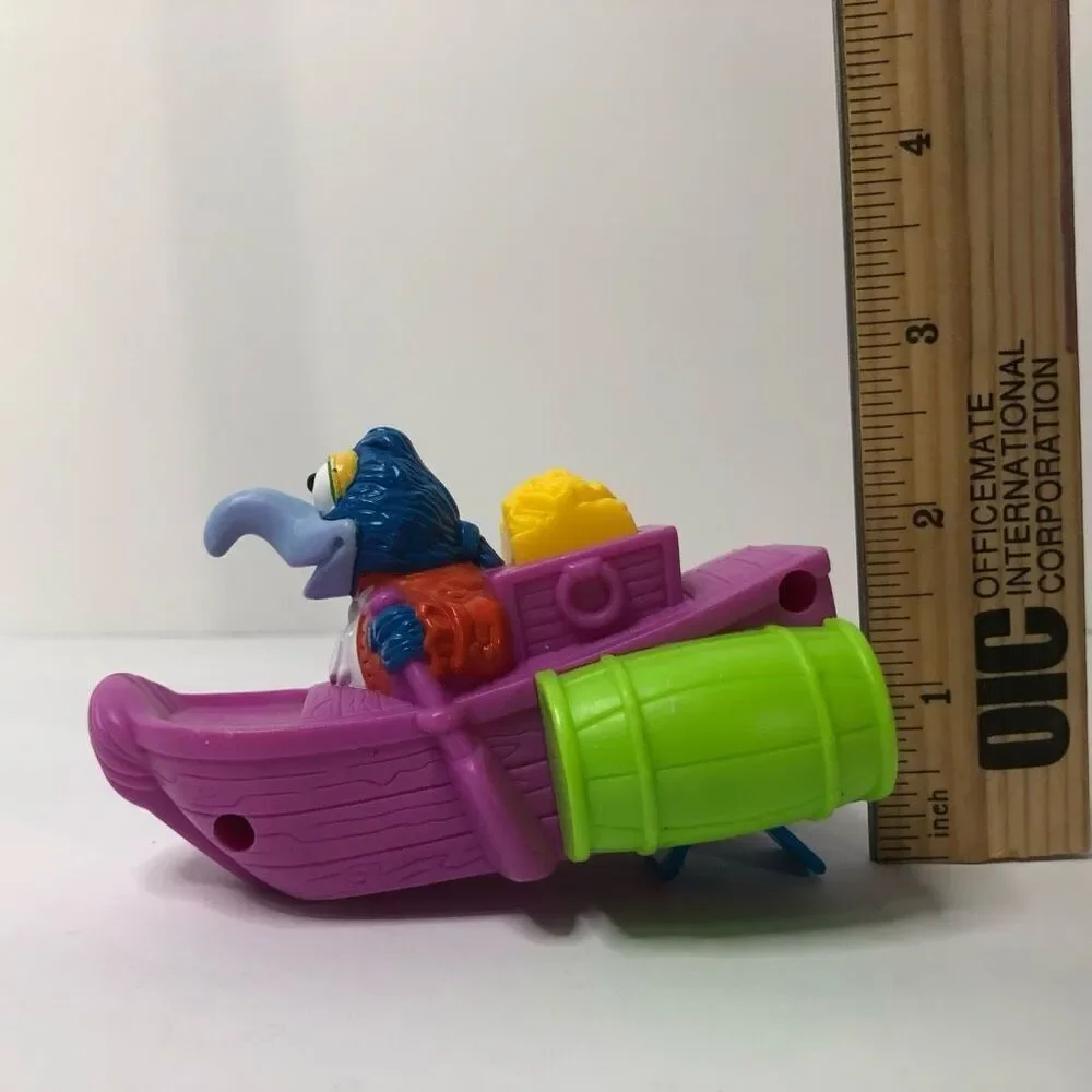 vtg 1995 muppets treasure island gonzo boat water bath‎ toy henson